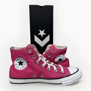 Converse Unisex Chuck Taylor All Star Hi Pink Fuchsia Sneakers Shoe Women 7.5